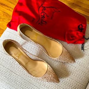 Christian Louboutin nude follies strass Size 39
